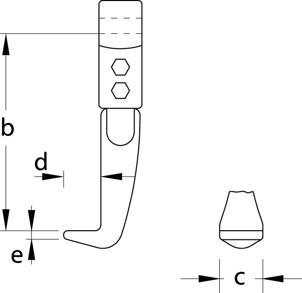 Pulling leg size C 300 mm