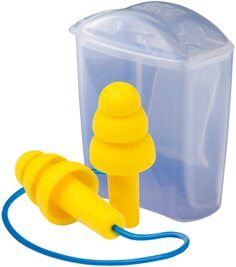 3M E-A-R Ultrafit Earplugs, 32 dB, Corded, Storage Case, 50 Pairs/Box, UF-01-020