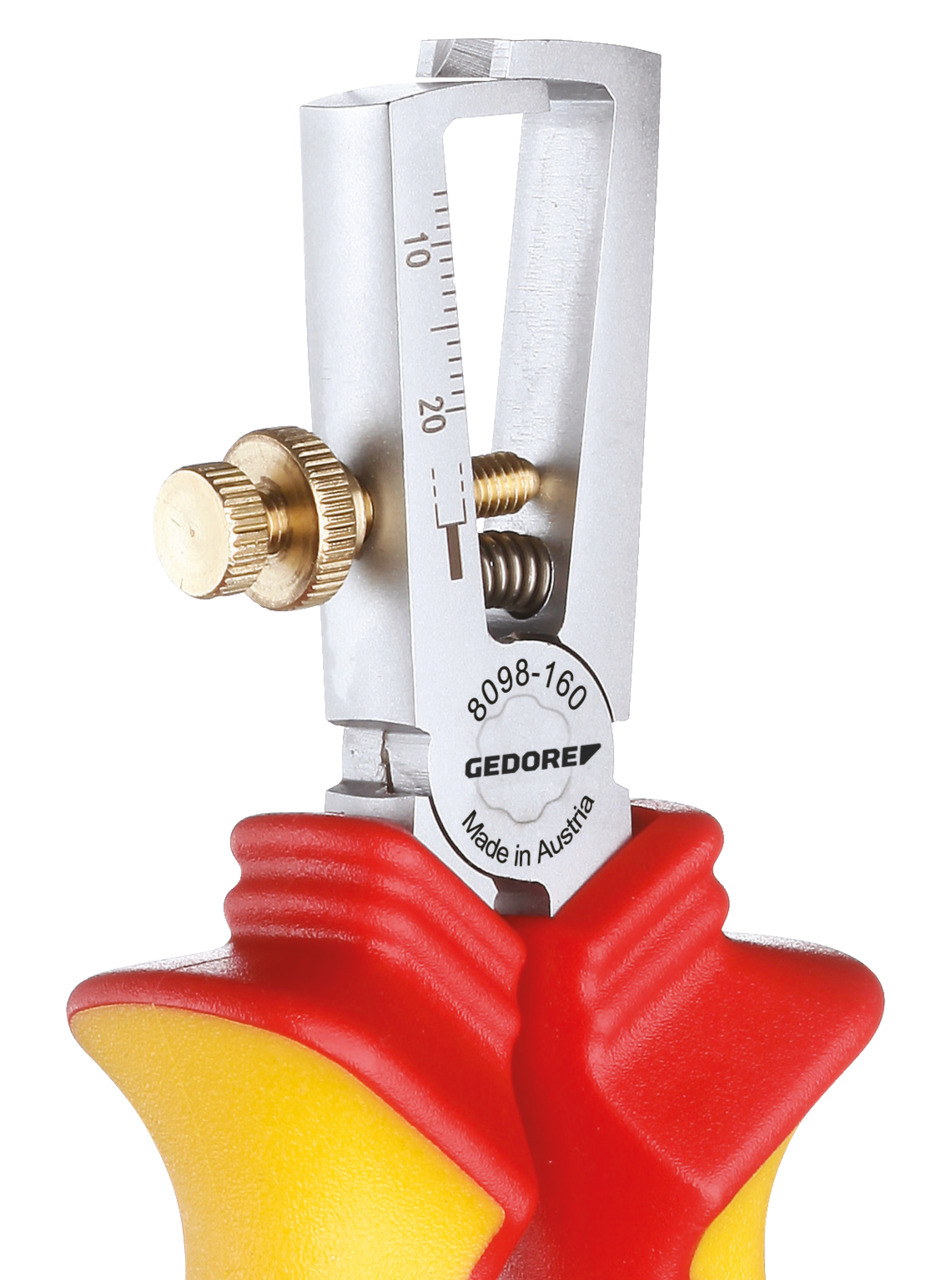 VDE Stripping pliers with VDE insulating sleeves