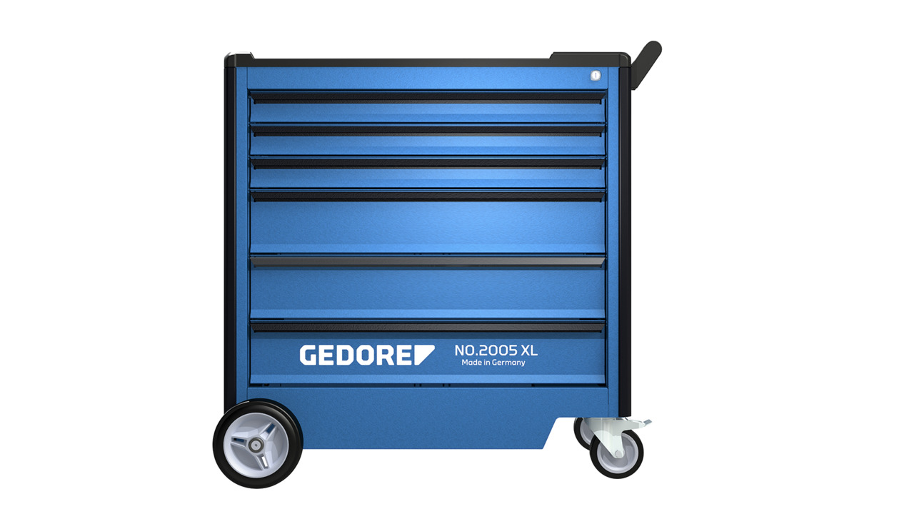 Tool trolley with 6 drawers