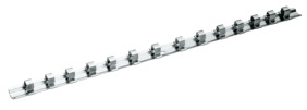 Spring steel socket rail for 14 3/8" sockets