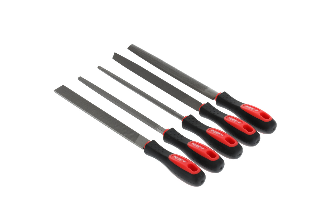 File set tri.+sq.+flat+rnd+half-rnd 5pcs