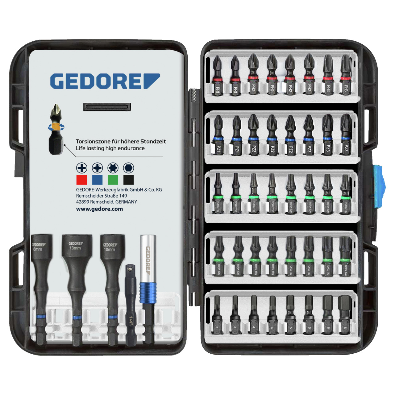 Torsion bit set 45 pieces