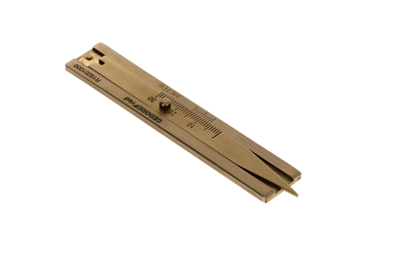 Tire tread depth gauge brass design