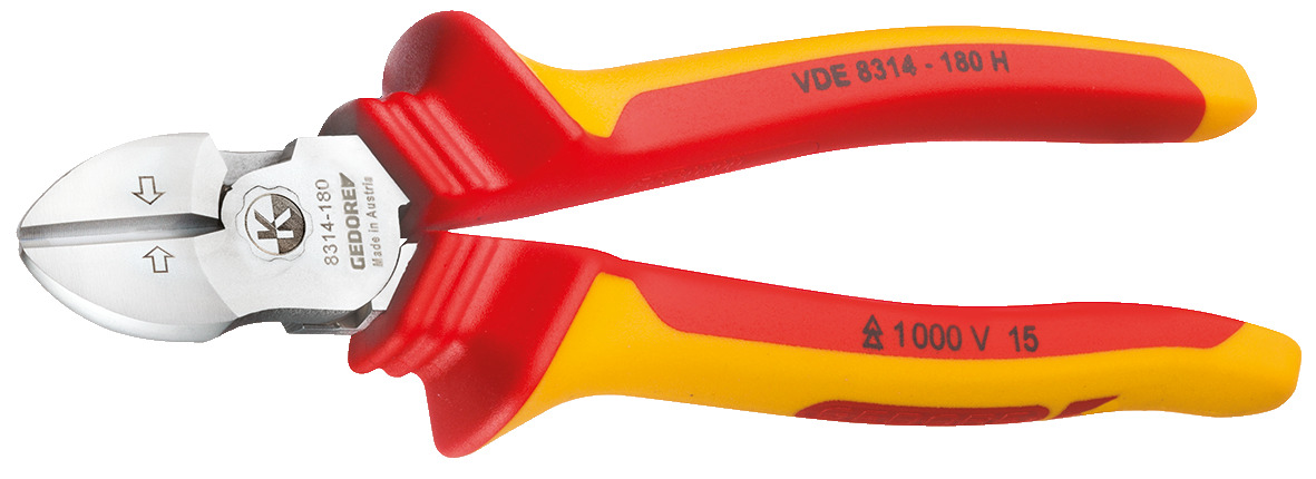 VDE Side cutter with VDE insulating sleeves