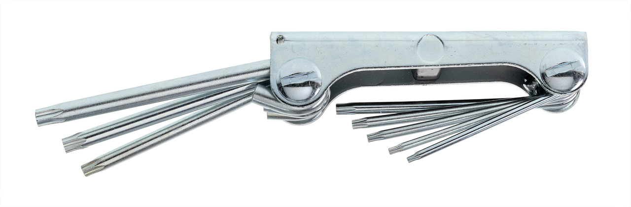 Cranked socket screwdriver set