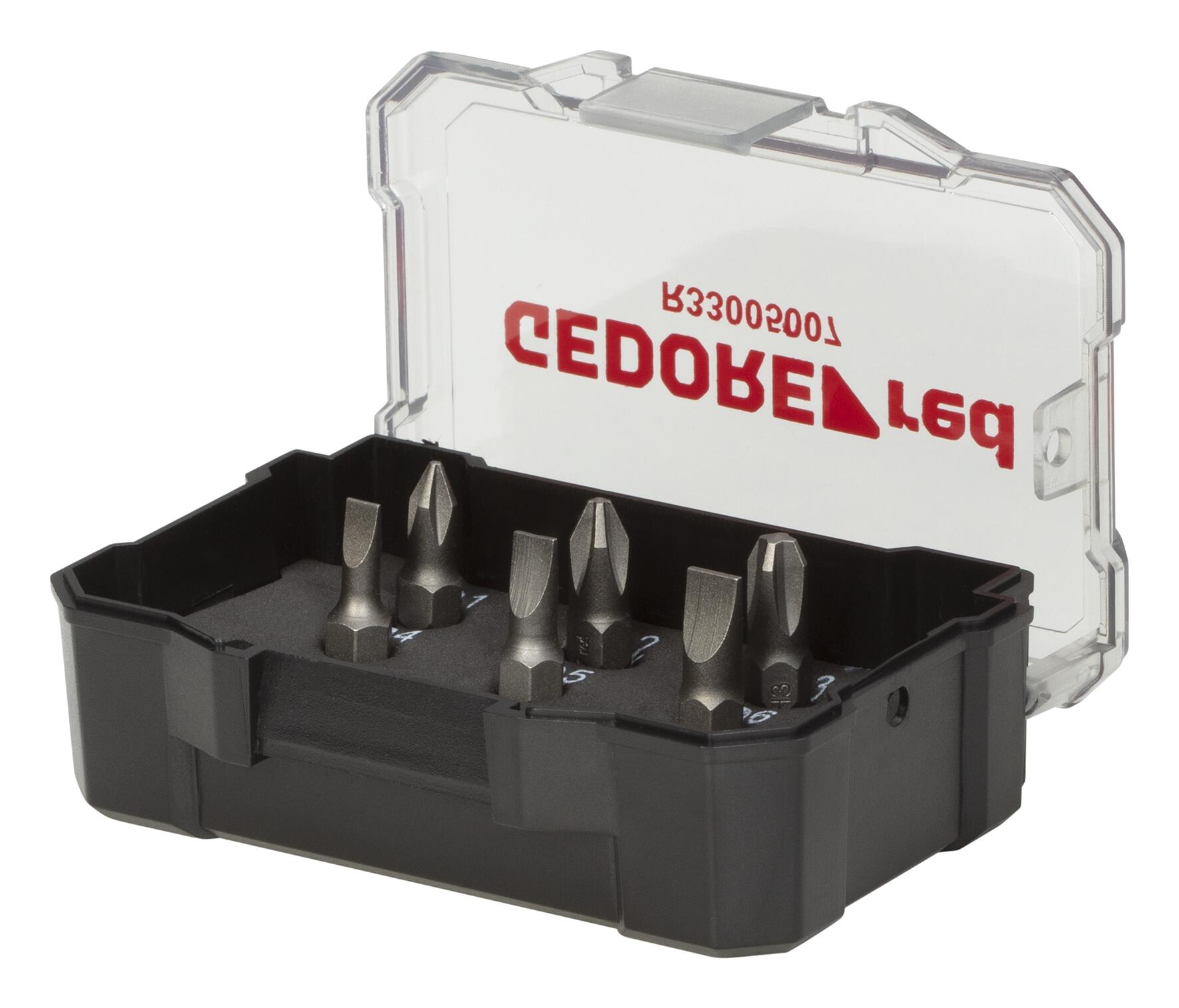 Bit box 1/4 PH+SL+bit holder magn. 7pcs