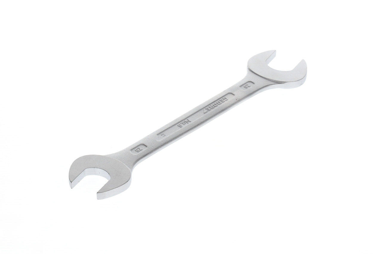 Double open ended spanner 25x28 mm