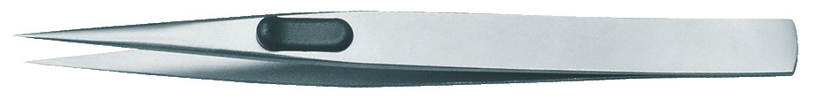 Precision tweezers, flat, non-glare finish
