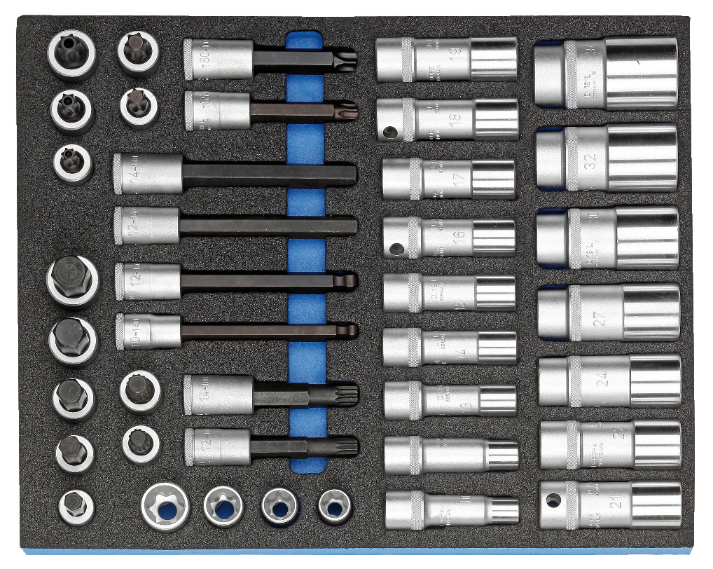 Socket set 1/2" in CT module 40 pcs