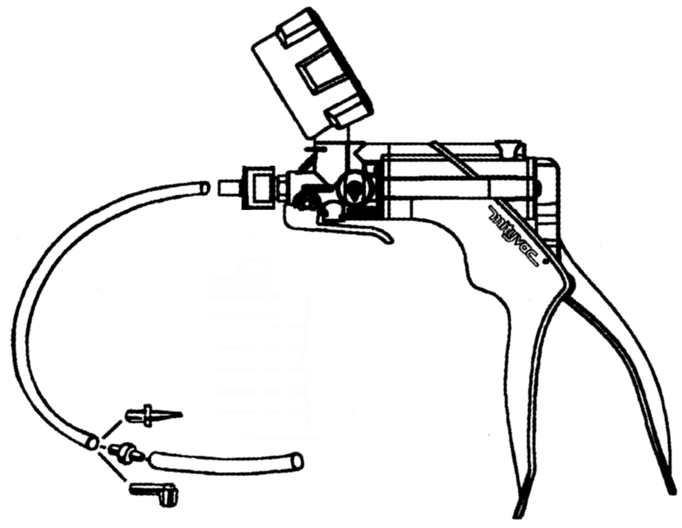 Pressure- and Vacuum Hand Pump, in a Storage Case
