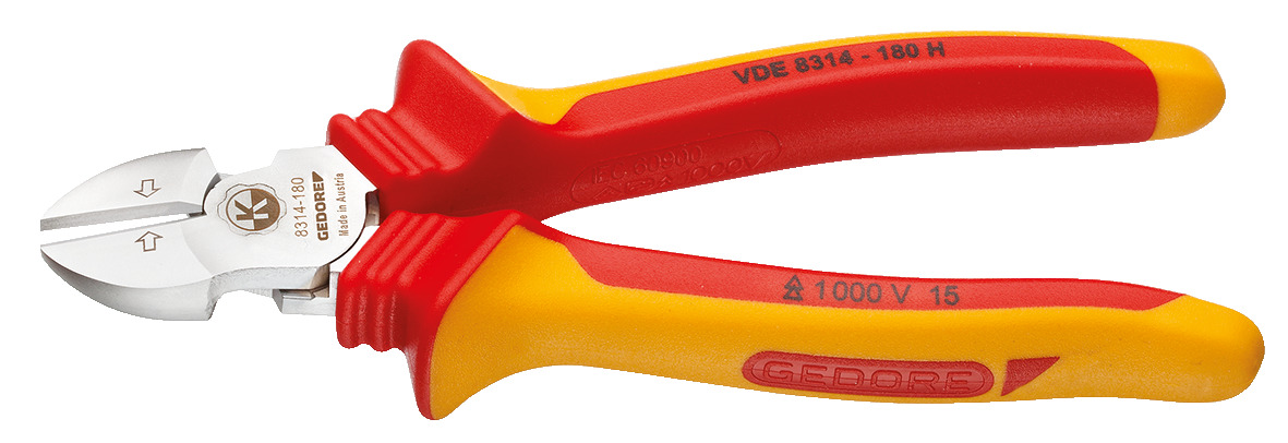 VDE Side cutter with VDE insulating sleeves