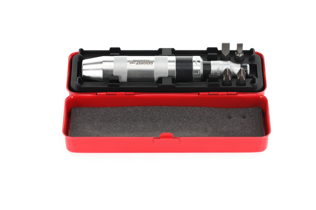 Hand-operated impact driver set 1/2" +bits 6 pcs