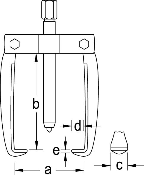 Puller ECO, 2-arm pattern