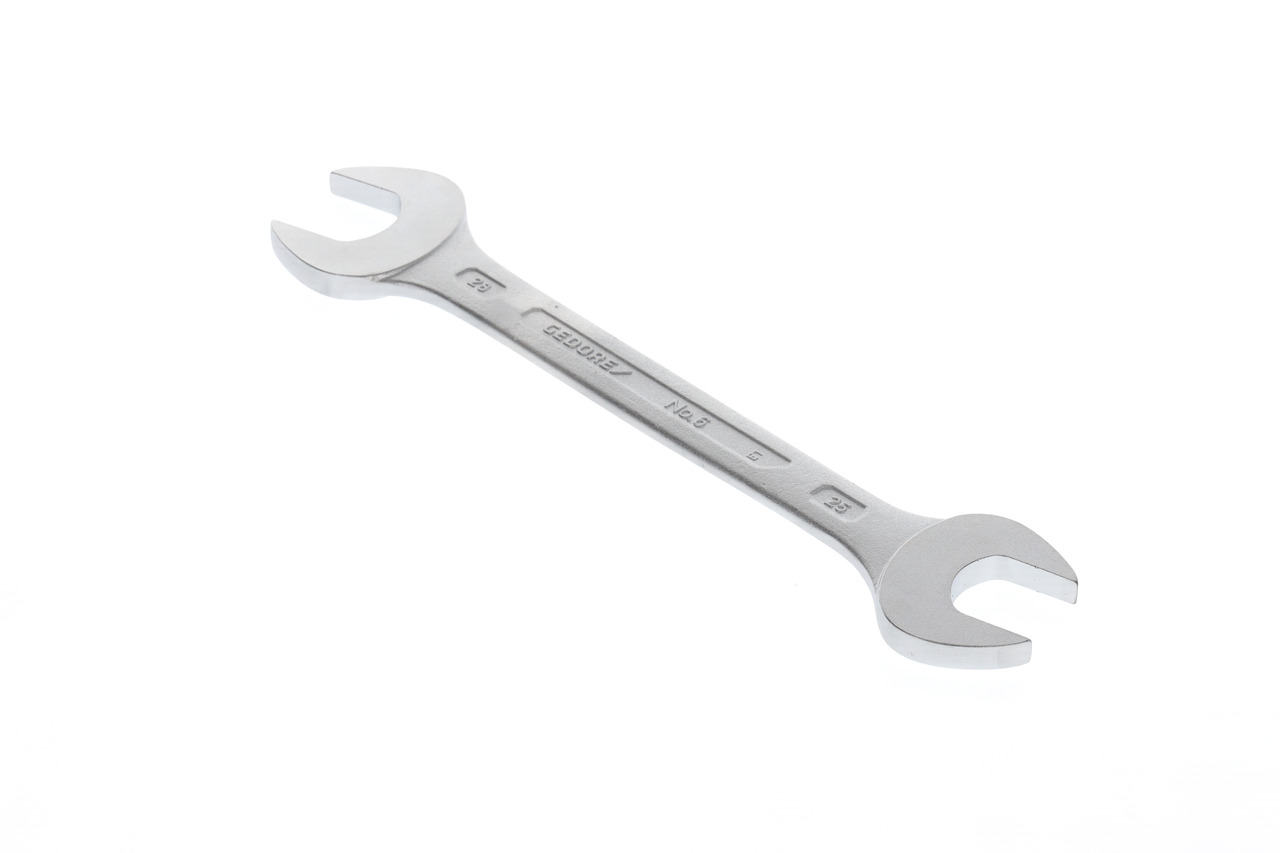 Double open ended spanner 25x28 mm