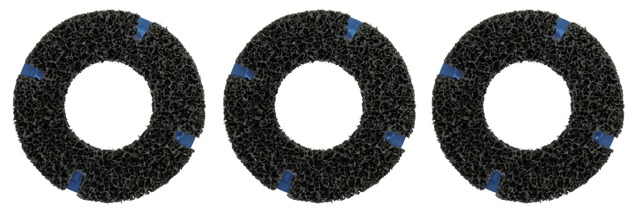 Spare disc set, wheel hub, Ø 75 mm