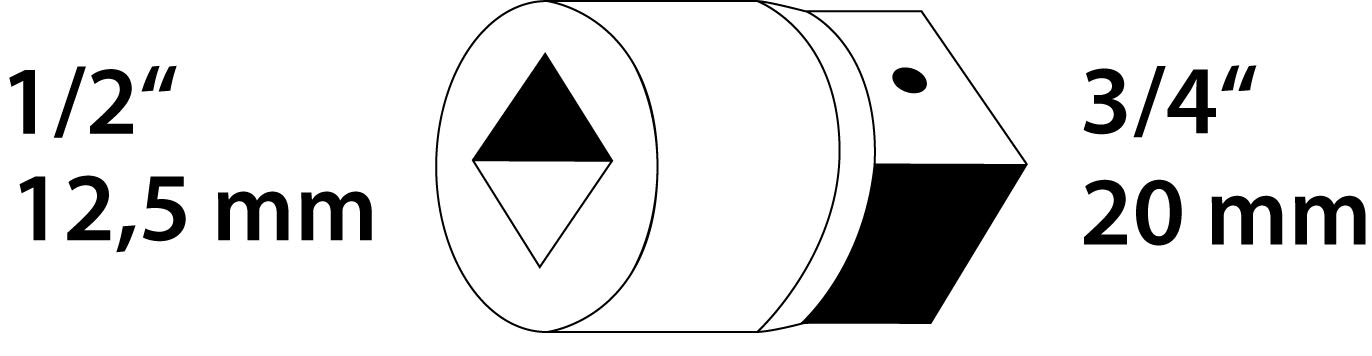 Convertor 1/2" to 3/4"