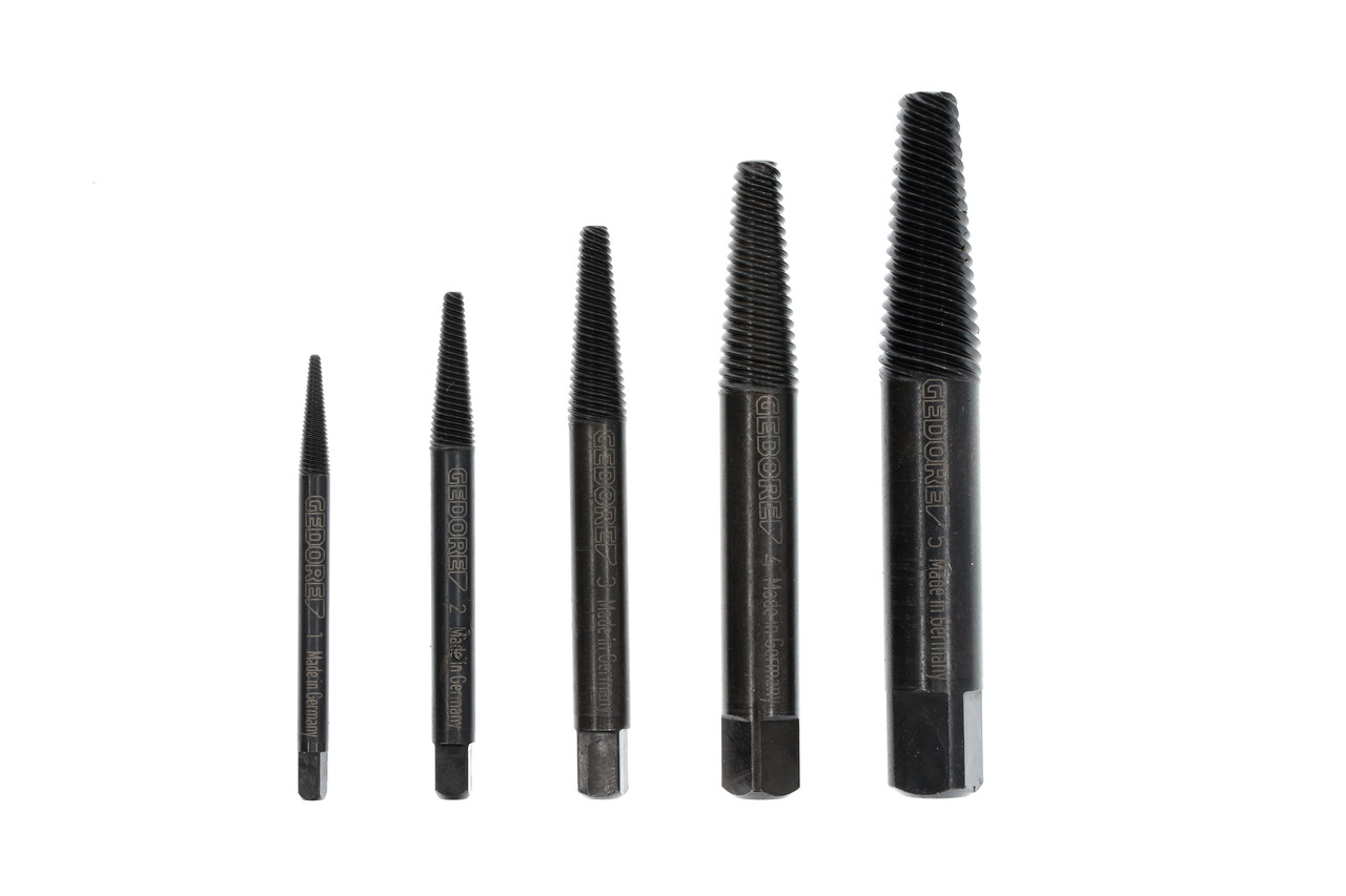 Bolt extractor set 5 pcs M3-M18