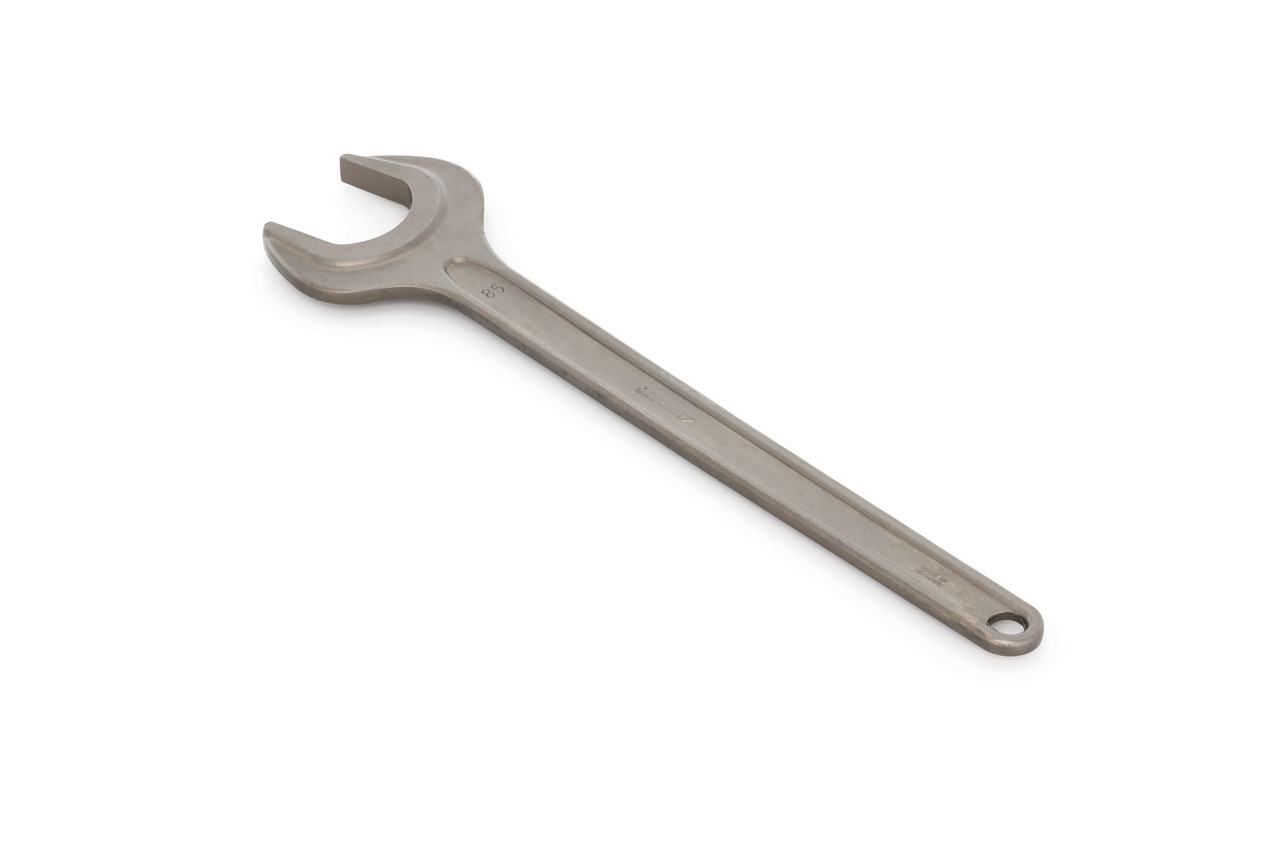 Single open ended spanner 85 mm