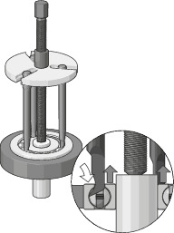 Patented ball bearing set of pullers PLUS