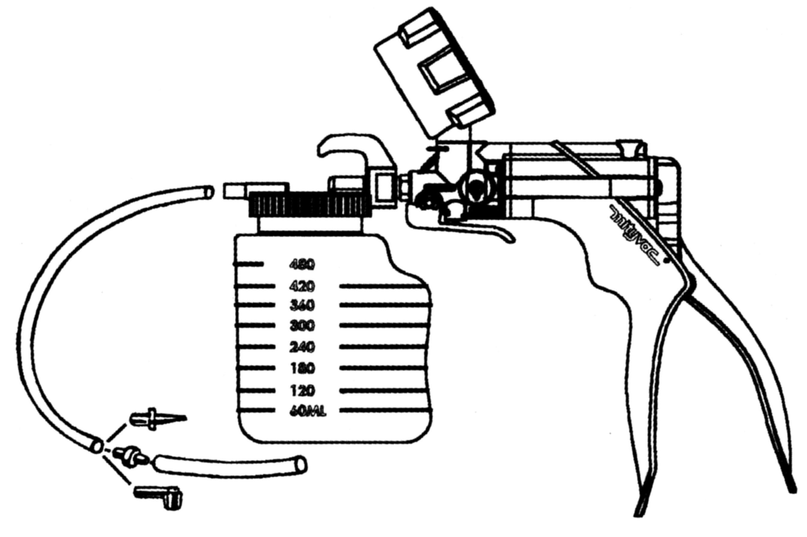 Pressure- and Vacuum Hand Pump, in a Storage Case