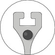 Puller 2-arm pattern 130 x 100 mm with leg brake Puller 2-arm pattern 130 x 100 mm with leg brake