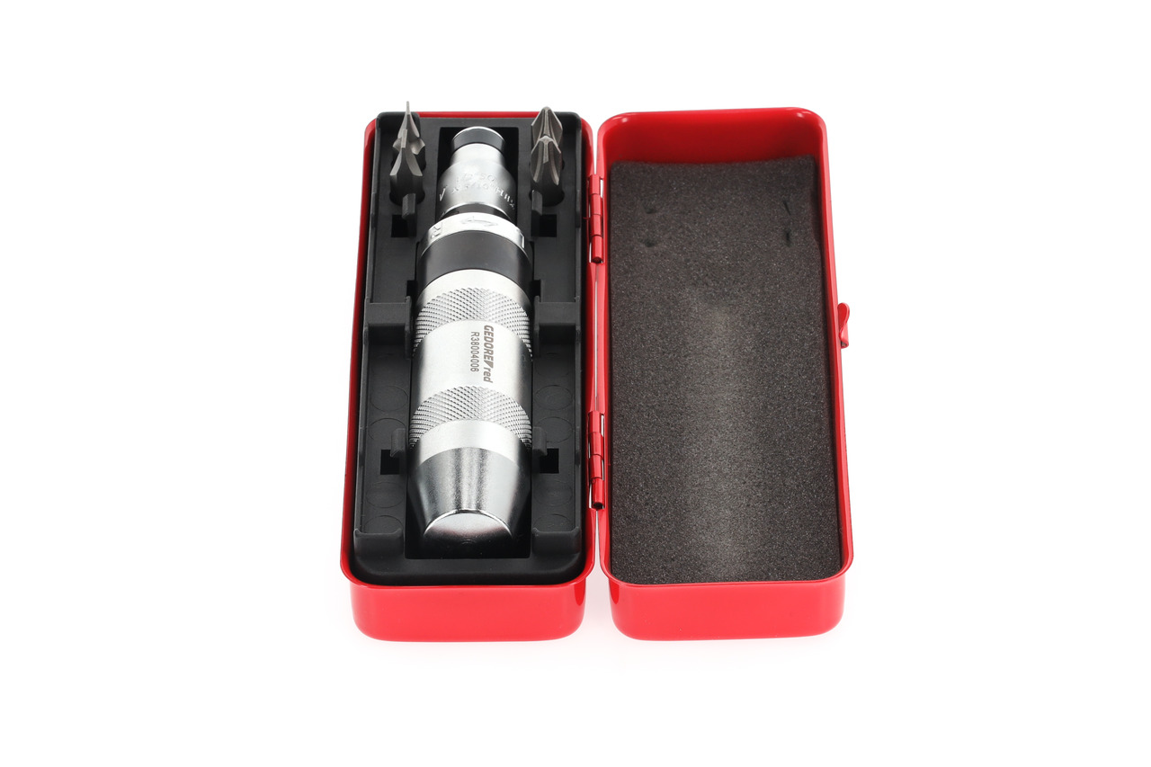 Hand-operated impact driver set 1/2" +bits 6 pcs