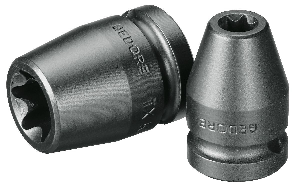 Llave de potencia, toma de mecha de 1/2" externa TORX E16