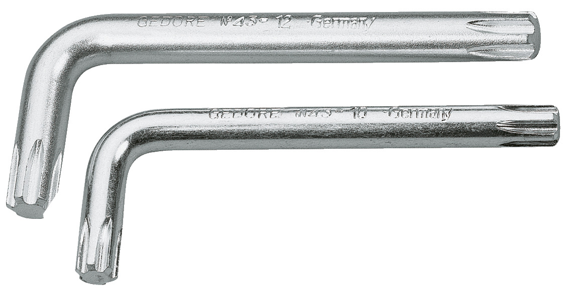 Cranked socket screwdriver