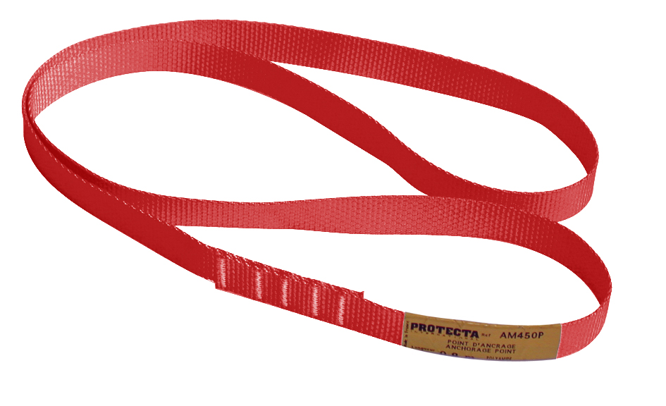 3M PROTECTA Bandschlinge AM450/120 mit 25 mm Breite, 1,2 m Länge, rot , AM450/120