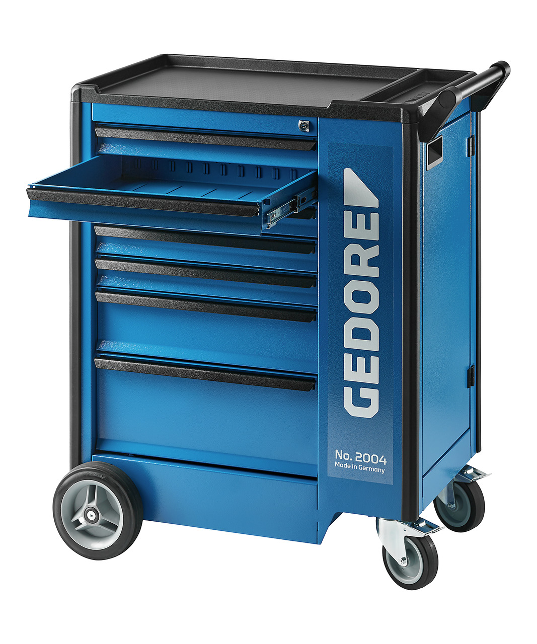 Tool trolley with safe locking drawers