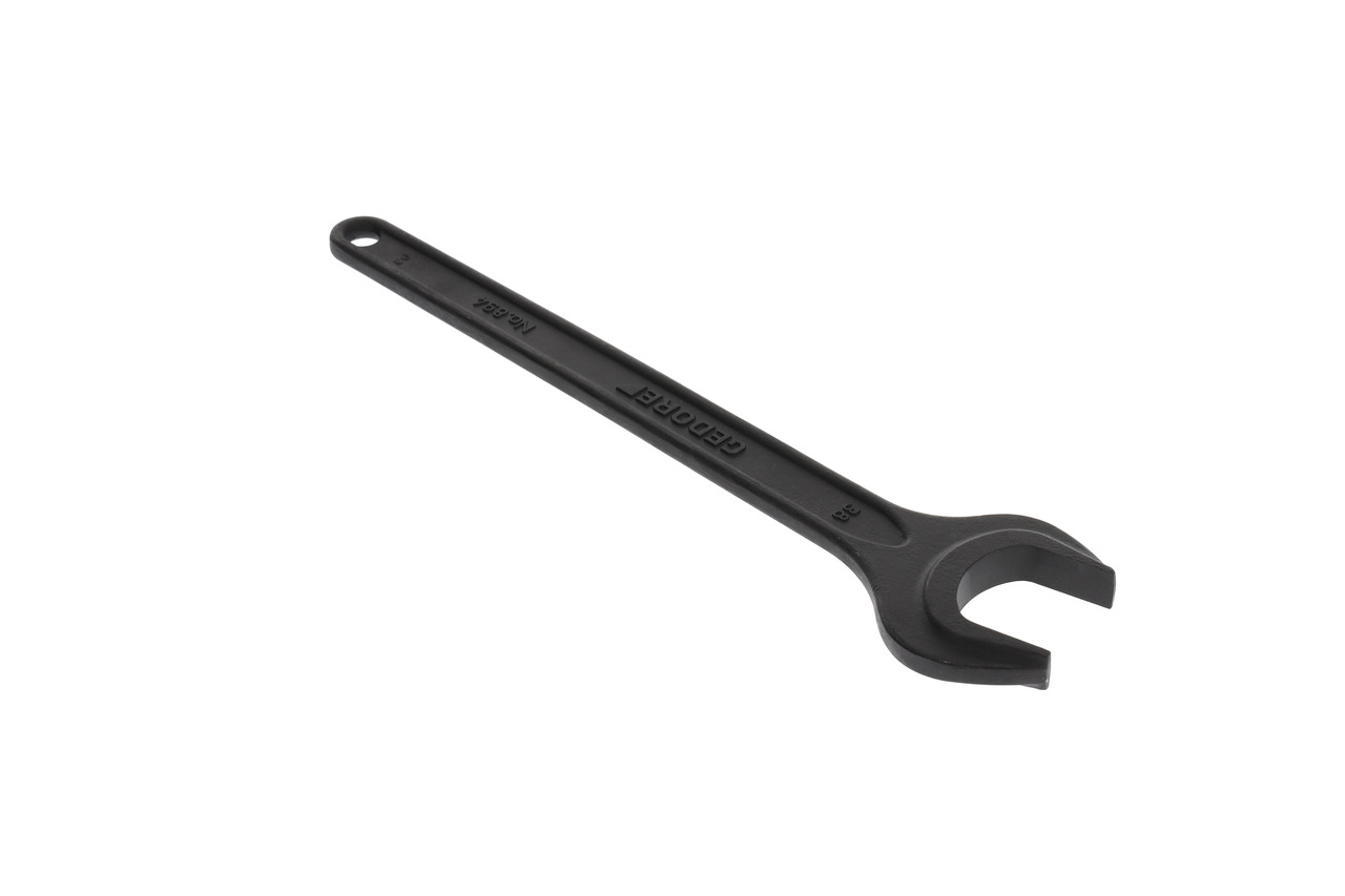 Single open ended spanner 38 mm