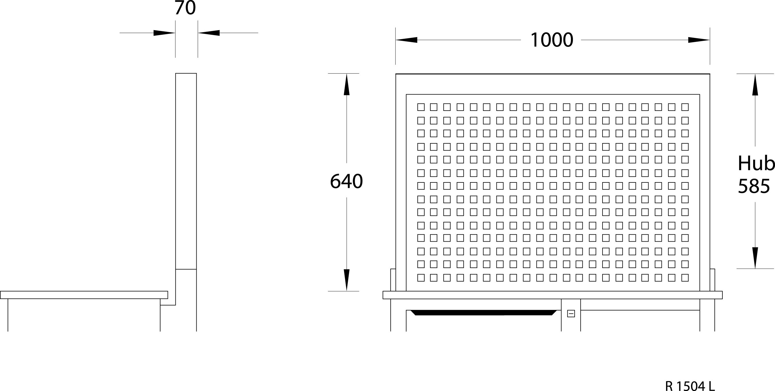 Rear panel empty