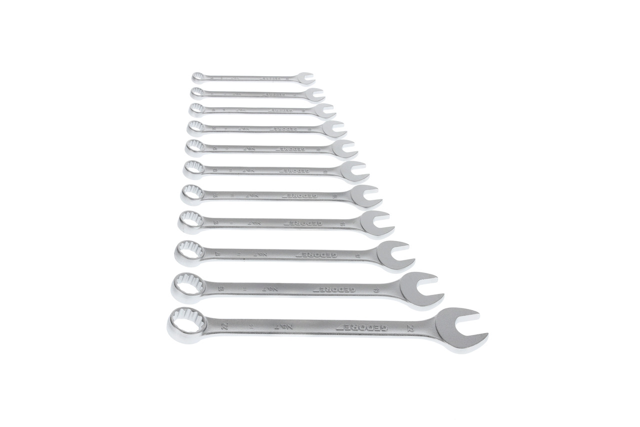Combination spanner set 11 pcs UD profile 8-22 mm