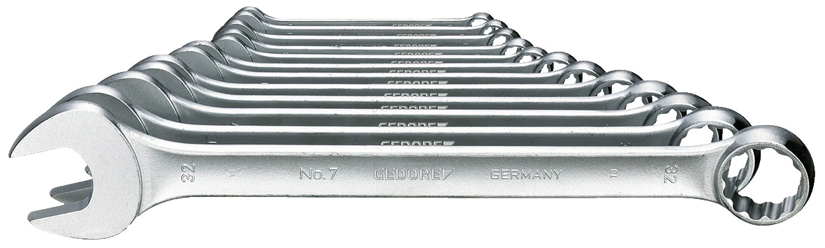 Combination spanner set 12 pcs UD profile 10-32 mm