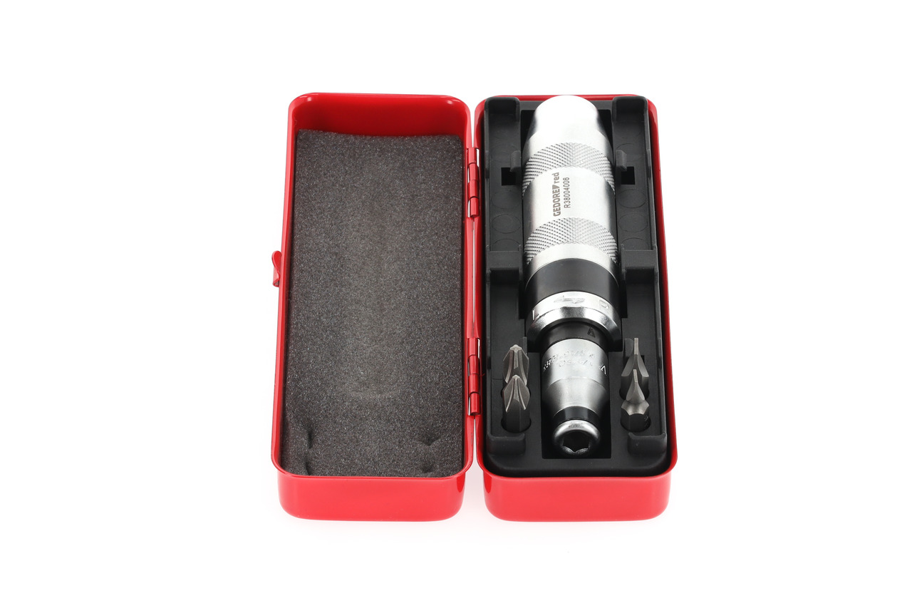 Hand-operated impact driver set 1/2" +bits 6 pcs