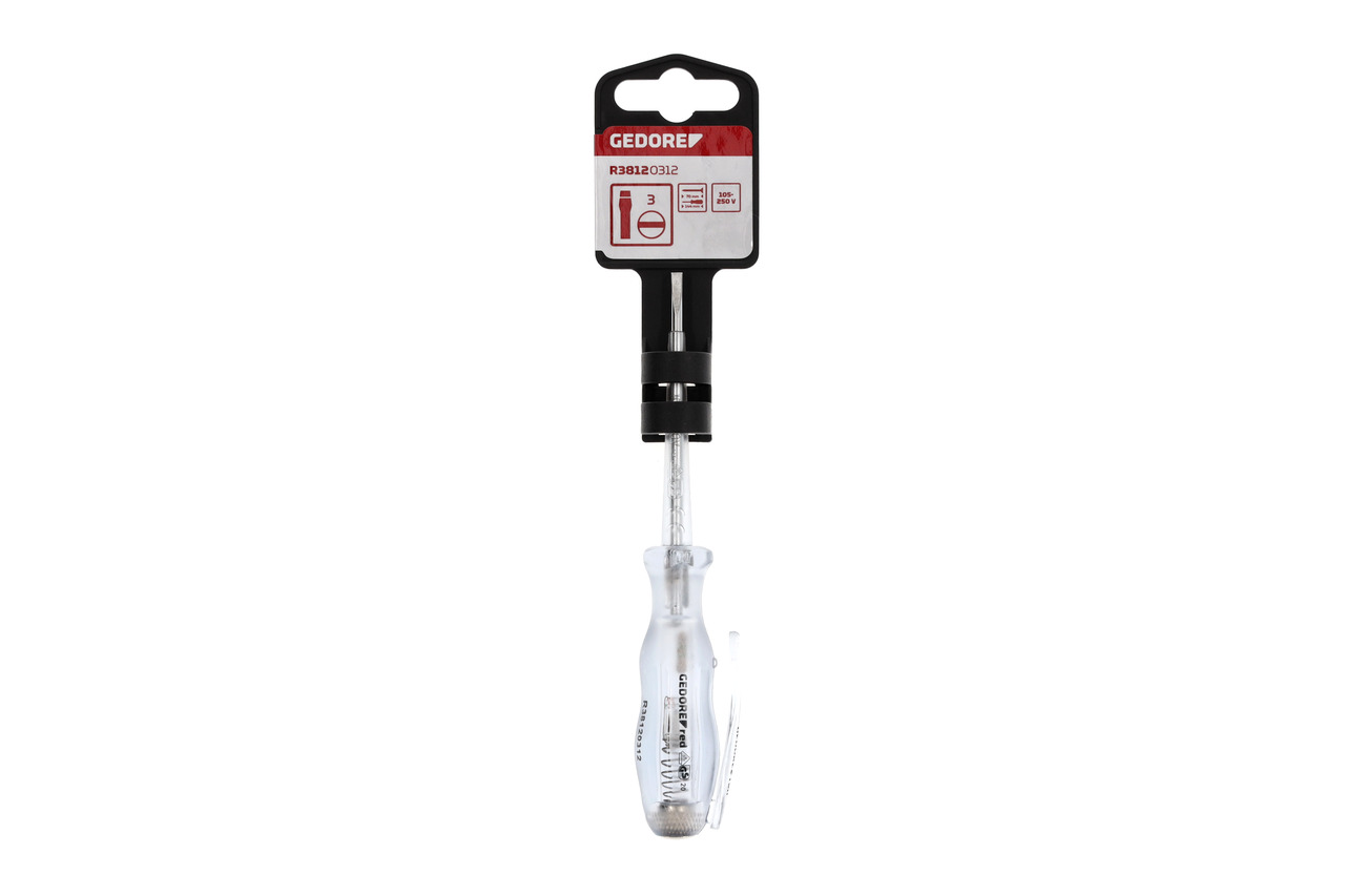 Voltage tester 120-250V sl. 3mm l.135mm Voltage tester 120-250V sl. 3mm l.135mm