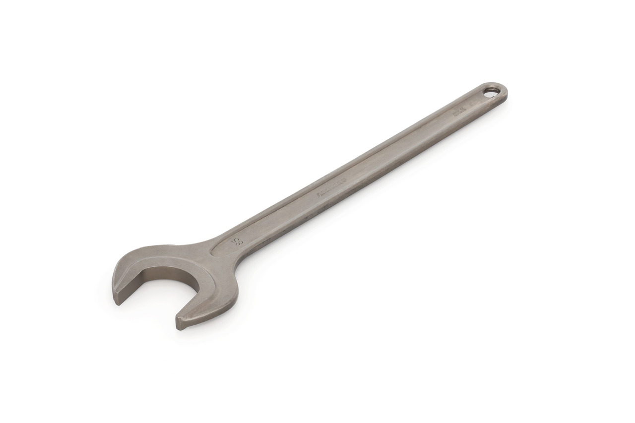 Single open ended spanner 85 mm