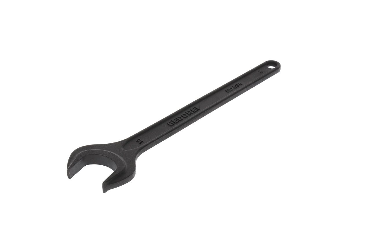 Single open ended spanner 38 mm