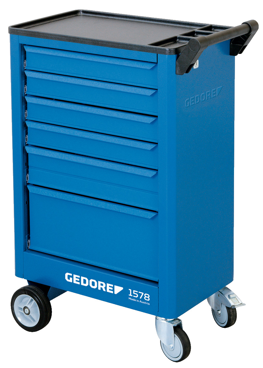 Tool trolley with 6 drawers