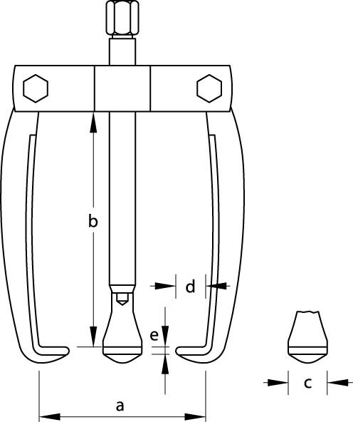 Puller ECO, 3-arm pattern