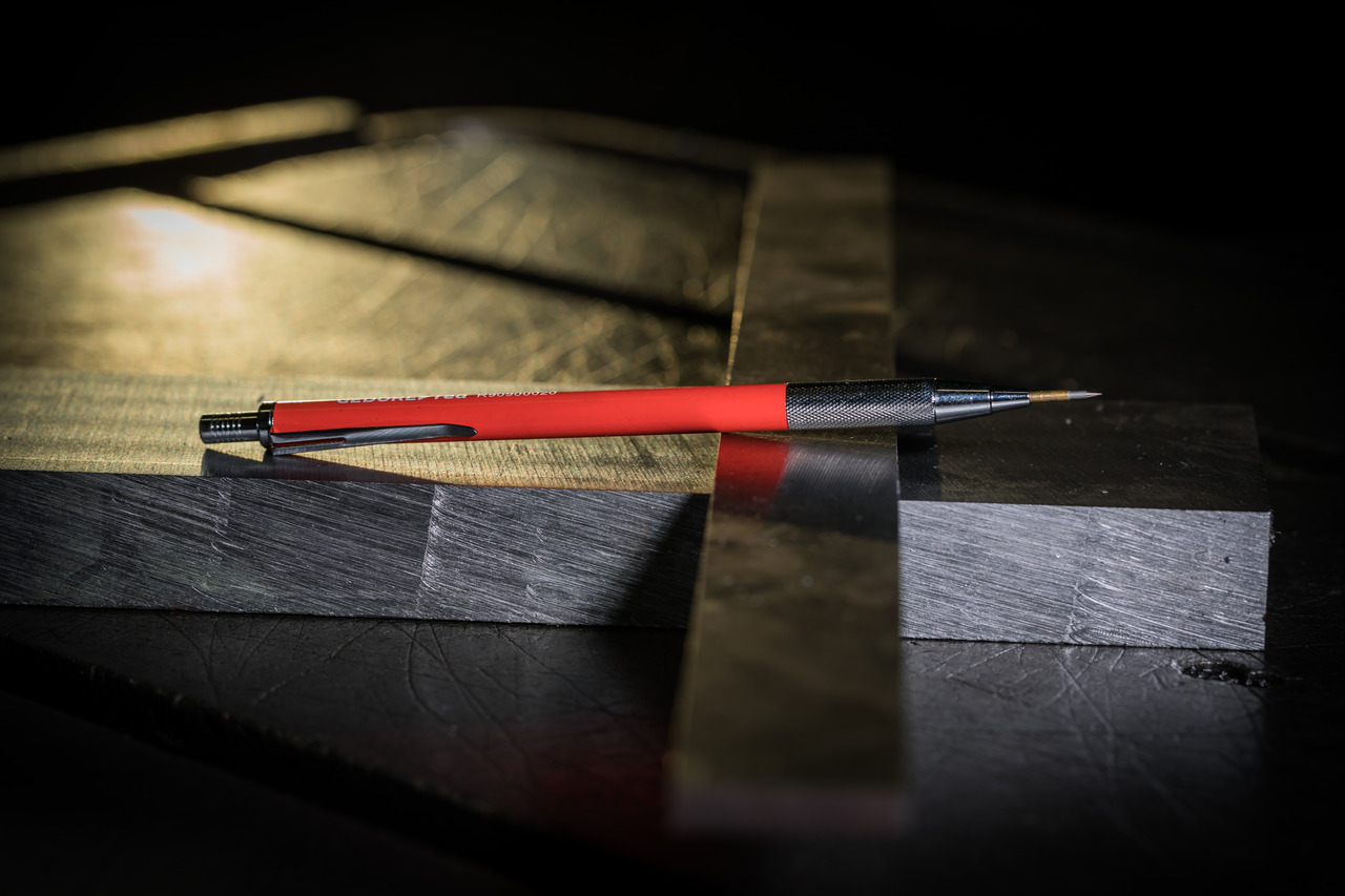 Carbide scriber with clip l.150mm