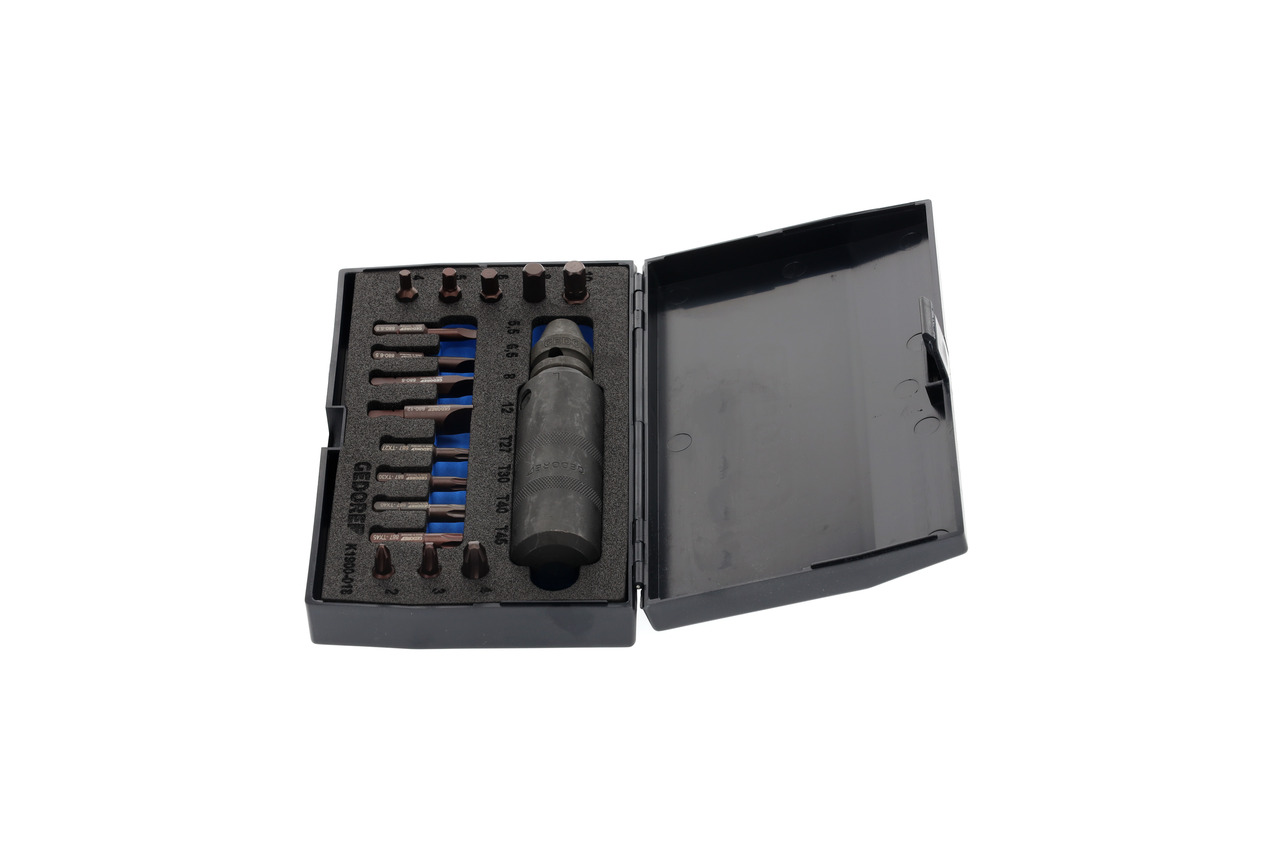 Hand-operated impact driver set 1/2", 18 pcs Hand-operated impact driver set 1/2", 18 pcs