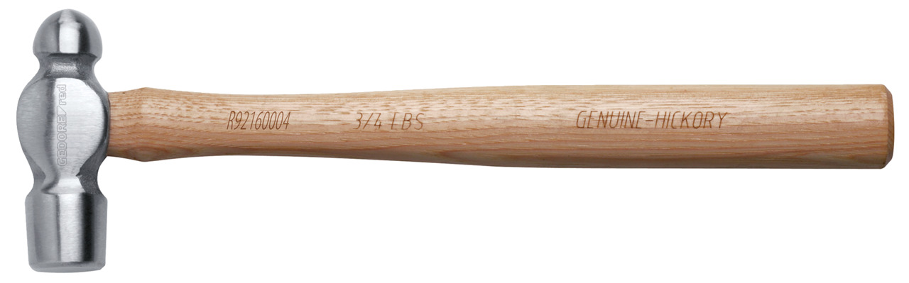 Engin.ball pein hammer 3/4lbs hickory