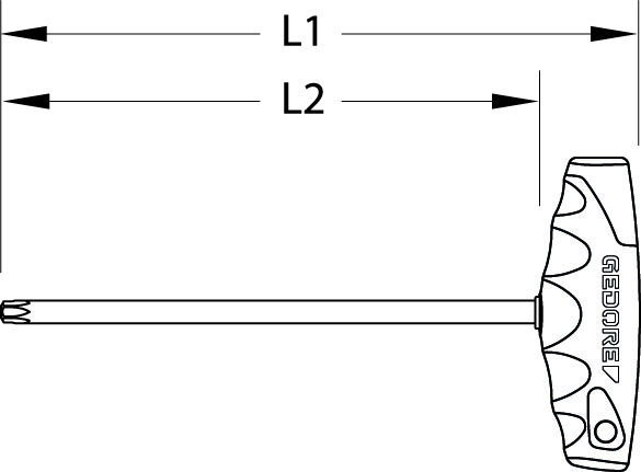Screwdriver with 2C-T-handle