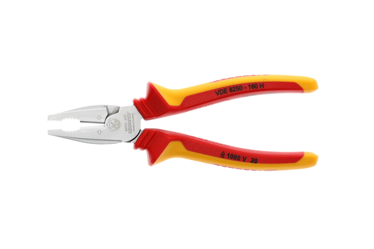 VDE Heavy duty combination pliers with VDE insulat