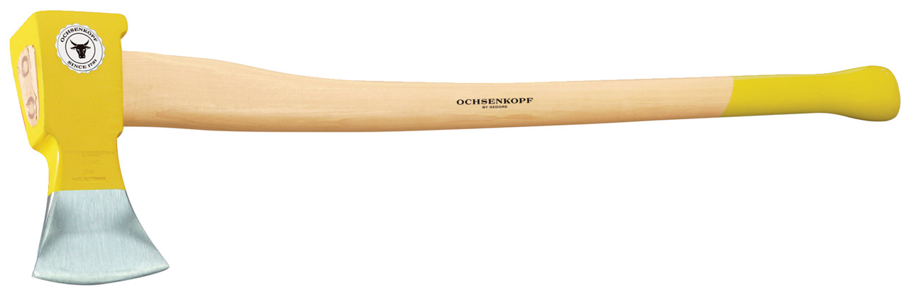 Splitting axe with ash handle