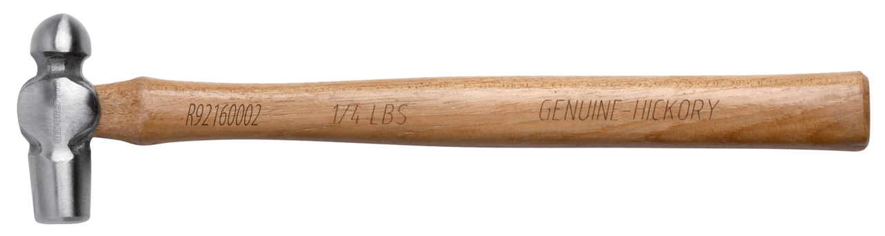 Engin.ball pein hammer 1/4lbs hickory
