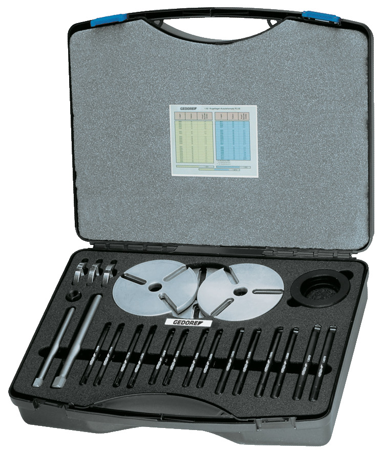Patented ball bearing set of pullers PLUS