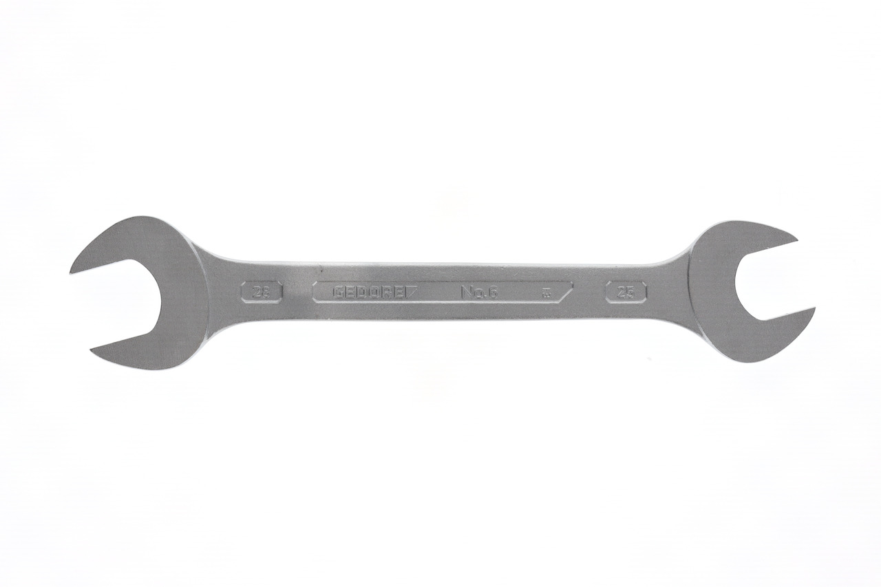 Double open ended spanner 25x28 mm